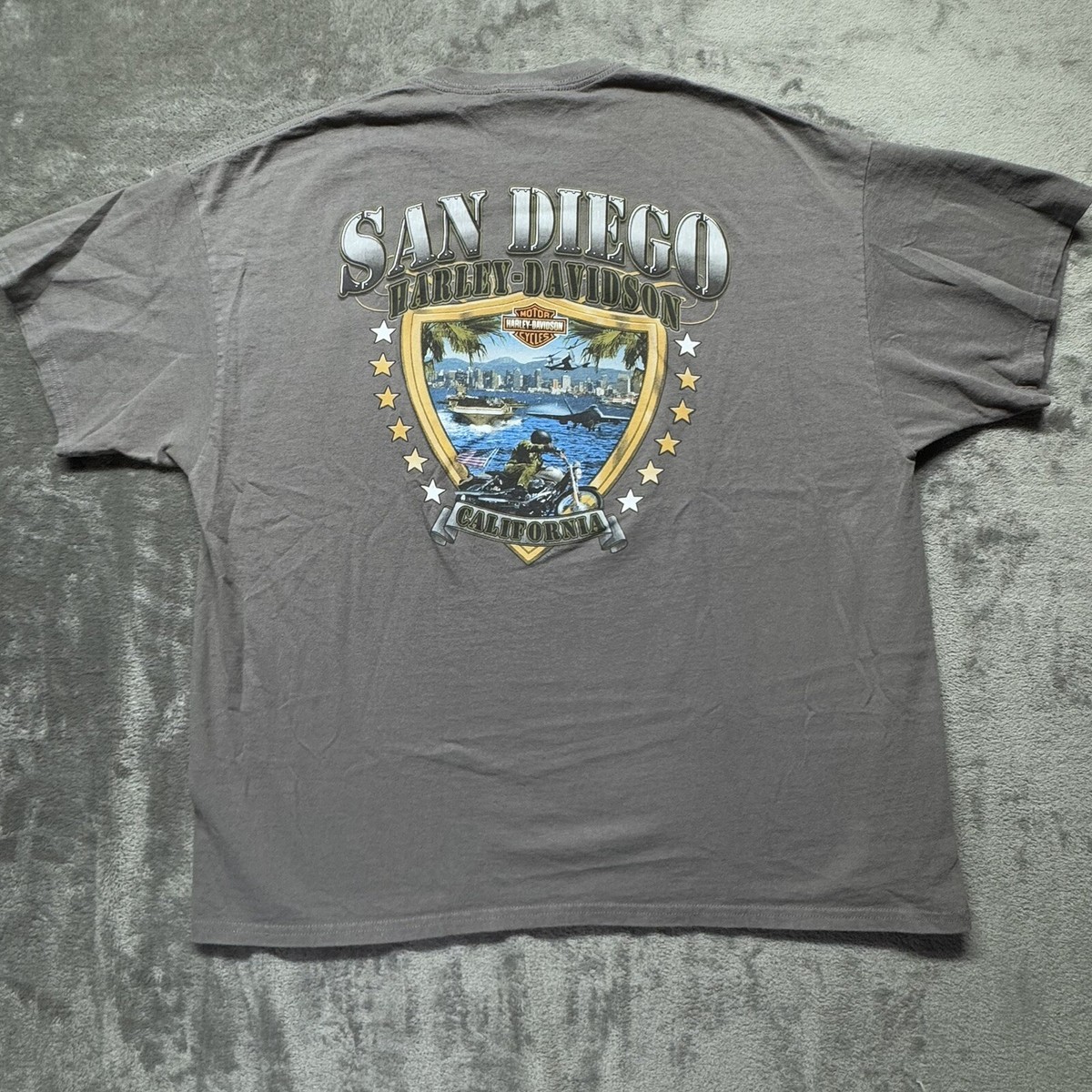Harley-Davidson San Diego イーグル　Tシャツ　xxl Harley Davidson T Shirt 2XL San Diego California Chest Pocket | eBay