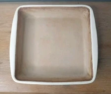 Pampered Chef New Traditions Stoneware 9x9 Square Baker White 