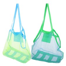  2Pcs Spielzeug Aufbewahrungssack Sandspielzeugtasche Strandtasche Für Kinder