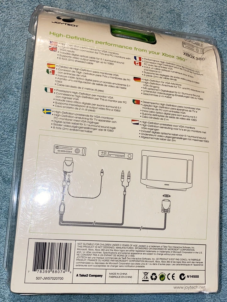 Joytech Digital VGA Cable High Definition VGA Pack for Xbox 360 - Image 3 of 4