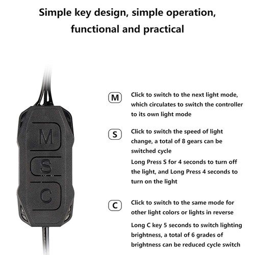 Premium Quality Robust ARGB to SATA RGB Lighting Controller for Motherboard Sync - Afbeelding 4 van 7