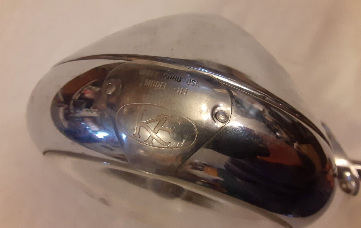 1) Vintage UNITY Model H1 Chrome Kaiser Frazer Spotlight with