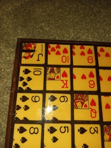 One Eyed Jack Game Board, Playing Cards Game Board, Hand Made One Eyed Jack  Game, Golden Pecan Stain 