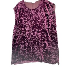 Wilfred With Silk Blend Aritzia Floral Dress Purple Velvet Womens XS Oversized