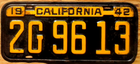 Item photo. Show Listing Details page. Listing 1942 California License Plate Number Tag - $2.99 Start