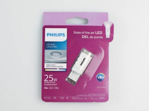 Phillips Led 3 watt 120v T3 Double Loop G9 Base 3,000K Natural White Non-Dimming - Picture 2 of 2