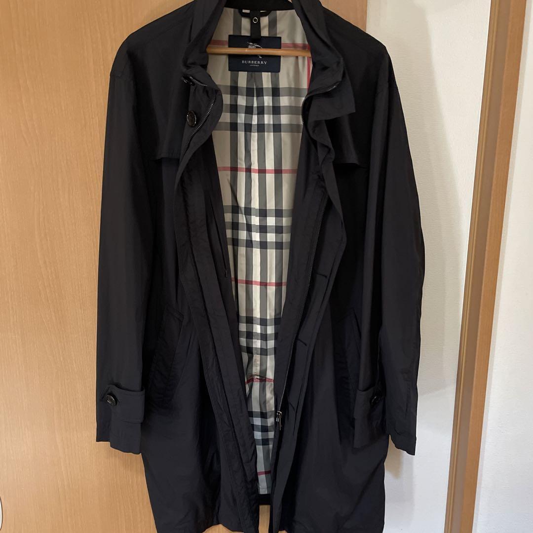 Burberry London Trench Coat Nylon Size Rare Hooded Used Minor Flaw