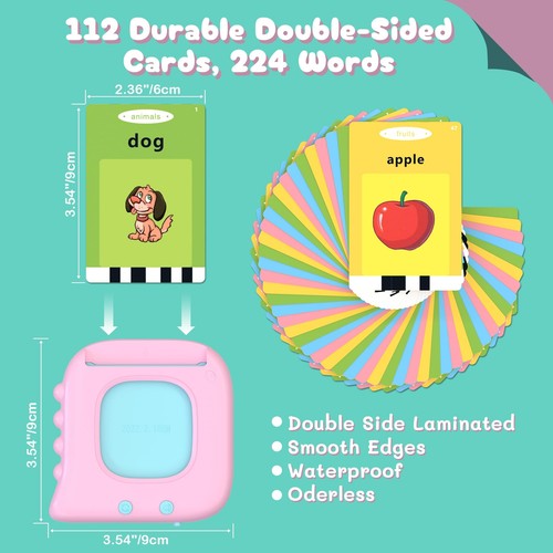 224 Sight Words Toddler Flash Cards Learning Toys for 1 2 3 4 5 Year Old - Picture 7 of 7