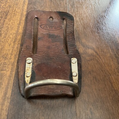 AWP Hammer Holder For Belt. Leather L-739-1 Made In Mexico {JJ}