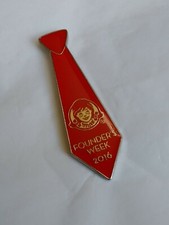 Wendy's Restaurant 2016 Founder's Week Red Necktie Lapel Hat Jacket Pin