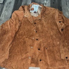 New With Tags Weld-Cool Chrome Tanned Side Split Cowhide Welding Jacket Size 4X