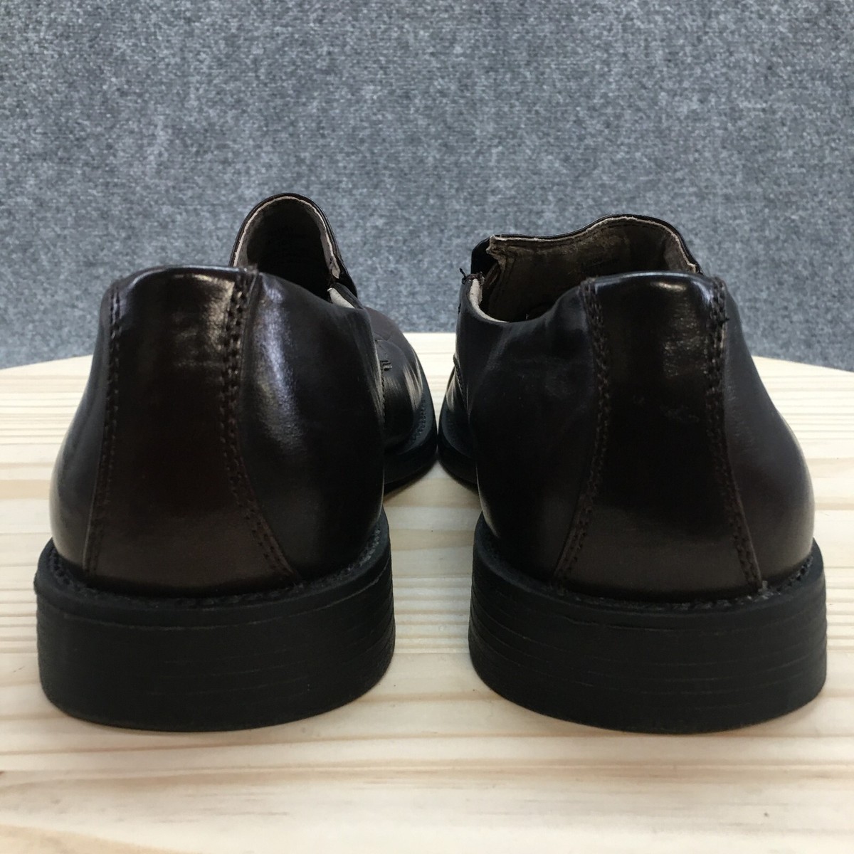 Borelli Shoes Mens Matthew Black 10 Leather Loafers Dress Stretch Slip On 321087 Borelli Mens Matthew - Black Size 7.5 | Mercari main image 4