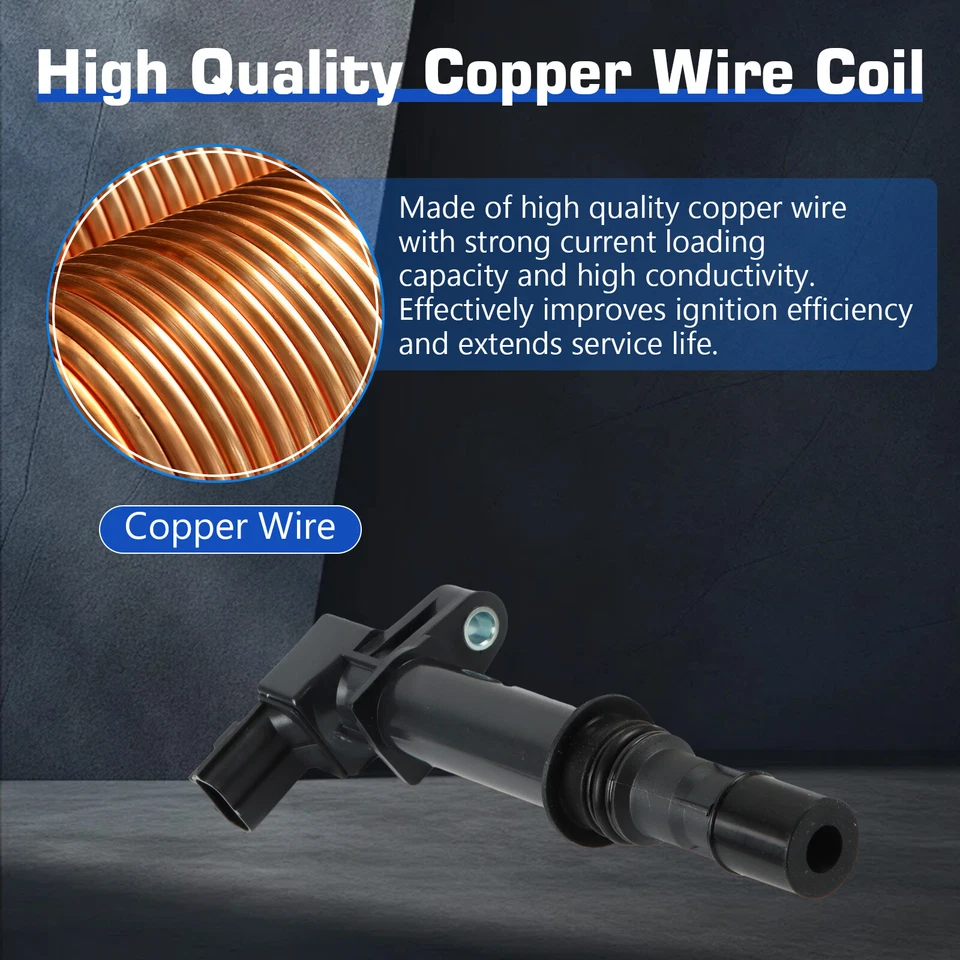 8X OEM Ignition Coil & 8 Iridium Spark Plug for Dodge Dakota Ram 1500 Jeep UF270 - Image 4 of 4