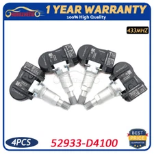 4PCS TPMS Sensor 52933-D4100 433MHz Tire Pressure Monitor Sensor for Hyundai KIA