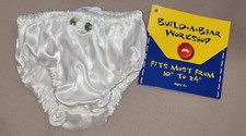 NEW Build A Bear White Satin Panty BAB Accesory for Wedding Dress 