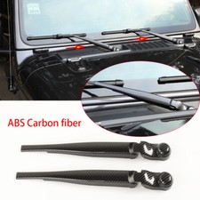 Carbon Fiber ABS Front Window Wiper Trim For Jeep Wrangler JL Gladiator JT 2018+