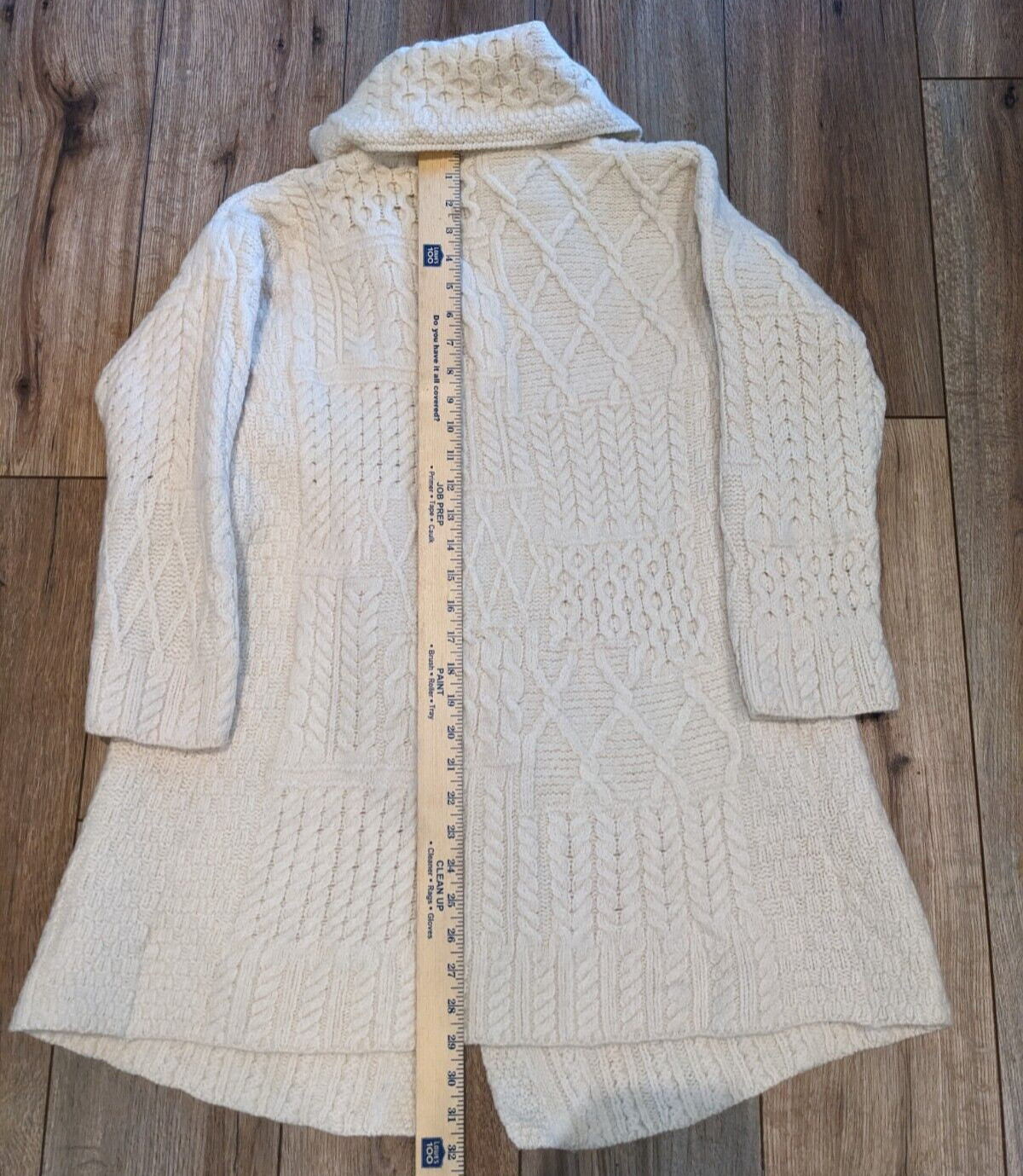 Carraig Donn Ivory Patchwork One Button Irish Mer… - image 7