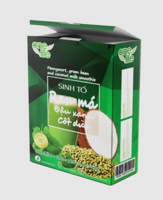 Pennywort Green Bean Coconut Powder Rau Ma Onelife 6 packs Powder 108 grams