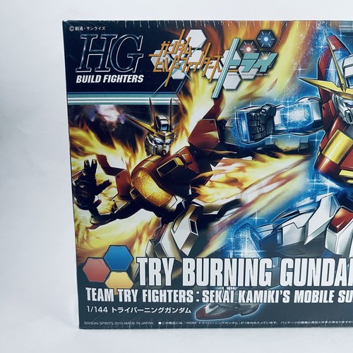 Kit Modelo Traje Bandai High Grade HG 1:144 Try Burning Gundam Sekai Kamini 028 - Imagen 2 de 11