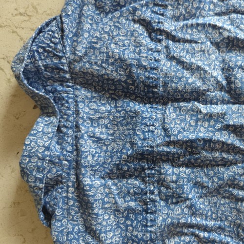 Original Penguin Men's Short Sleeve Stripe Print Button Front Shirt Surf Blue XL - Picture 8 of 11
