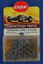 COX 1:24 SCALE COMPETITION SLOT CAR RACING CHASSIS INLINE SWINGING ARMS 9239