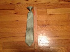 Boys Youth clip on tie lot 14" Green tie