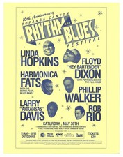 Floyd Dixon Linda Hopkins Handbill 1991 Topanga Canyon Rhythm and Blues Festival