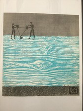 Elisabeth Garouste & Mattia Bonetti Estampe Revue canal 1983