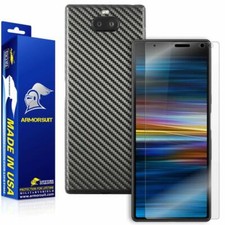 ArmorSuit Sony Xperia 10 Screen Protector Black Carbon Fiber Skin Made in USA
