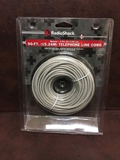 RadioShack 50 ft. Telephone Line Cord RJ-11/RJ-14  279-345