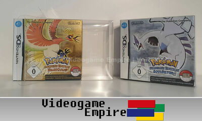2x Schutzhülle 0,4mm PET Pokémon HeartGold / SoulSilver Nintendo DS OVP Hülle