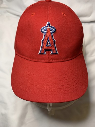 Anaheim Angels Hat Cap Strap Back Mens MLB Baseball Red OC Sports Logo OSFM.