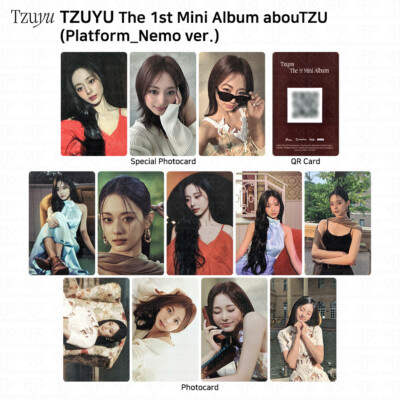 TWICE TZUYU aboutzu トレカ リアルタッチ QR TWICE Tzuyu 1st Mini Album abouTZU Platform_Nemo ver