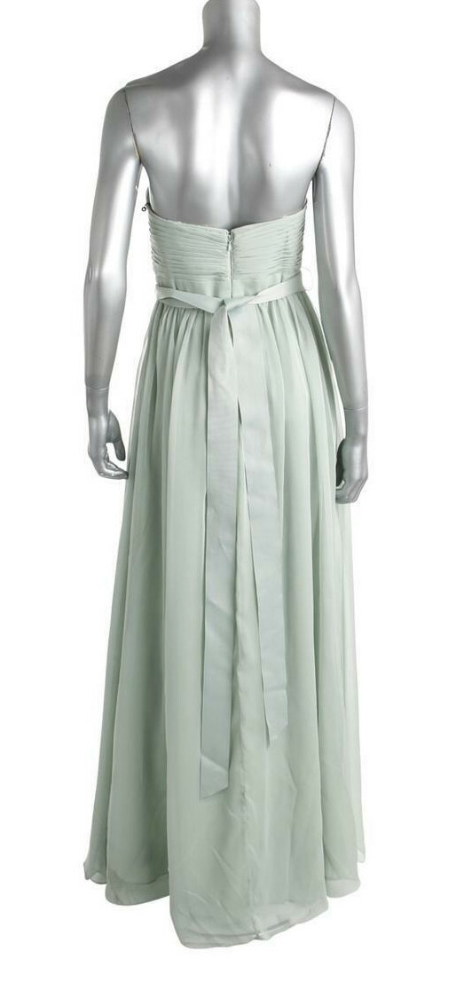 Adrianna Papell ~ Mint Green Chiffon Strapless Belted Formal Gown 10 NEW $249 | eBay Adrianna Papell ~ Mint Green Chiffon Strapless Belted Formal Gown 10 NEW $249 | eBay