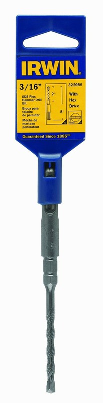 Irwin Tools 322058 3/16 x 4 x 7 Speedhammer Plus Hex Drive Drill Bit