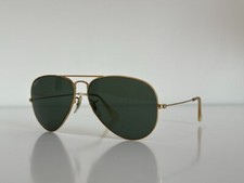 Occhiali da sole Ray Ban B&L L0205 Aviator grandi metallo oro montatura 58-14