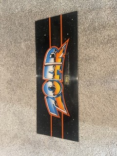 Zoar Arcade Plexiglass Marquee Vintage Original Top Art Sign