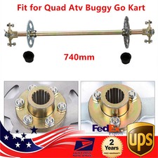 29" Go Kart Rear Live Axle Kit, Sprocket  Hub, Brake Assembly New USA