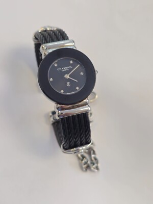 Charriol Silver Stainless Steel Ladies Watch with Black Dial s-l400.jpg main image 3