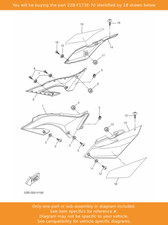 YAMAHA Graphic 1, 22B-F173E-70 OEM WR125X