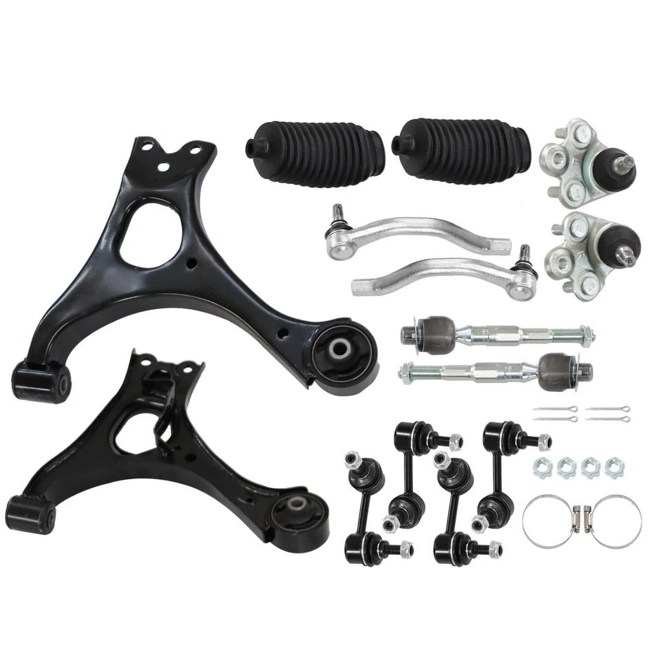 For Honda Civic 2006-2011 14pcs Lower Control Arms w Ball Joint Sway Bar Tie Rod - Image 2 of 4