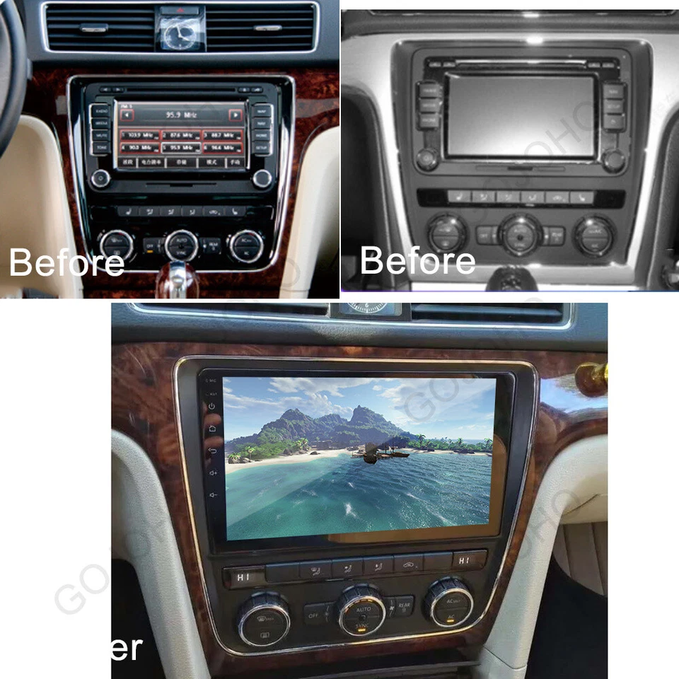 Radio estéreo para coche Volkswagen Passat 2012-2015 Apple CarPlay Android 13 GPS BT Foto 3 de 4