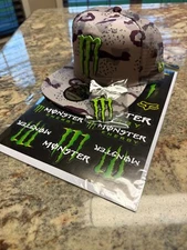 Monster Energy Camouflaged Mesh Trucker Snap Back Cap with Key Chain