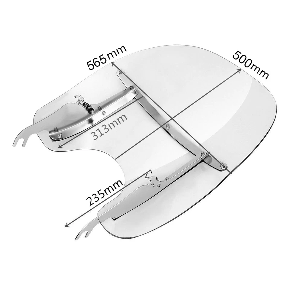 Parabrisas desmontable para Harley Heritage Softail Classic 00-17 - Imagen 3 de 4
