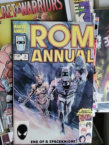 ROM Annual 3 Vintage Marvel Comics 1984.  With The New Mutants!