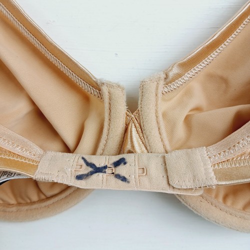 Maison Lejaby Nude Underwire Unlined Full Cup Bra Size 32B - Picture 5 of 8