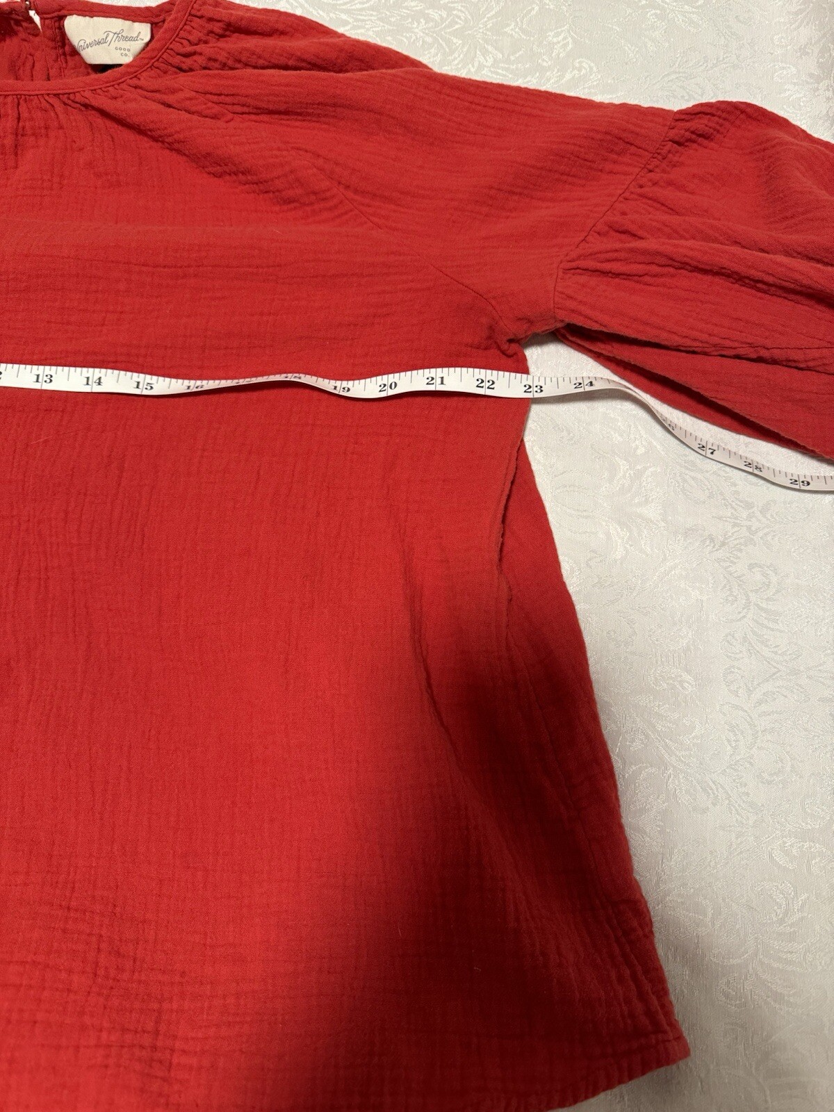 Universal Thread Red Orange Textured Balloon Slee… - image 8