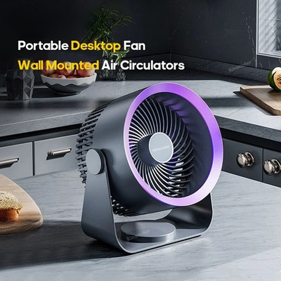 Multifunctional Electric Fan Circulator Wireless Portable Home Quiet Ventilator