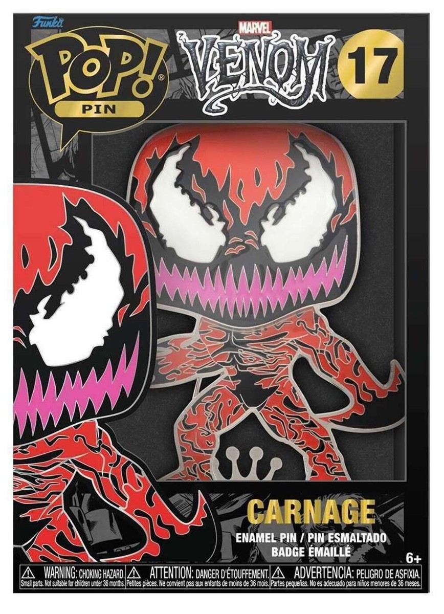 FUNKO POP PIN! MARVEL VENOM: CARNAGE #17 (GLOW IN THE DARK EYES