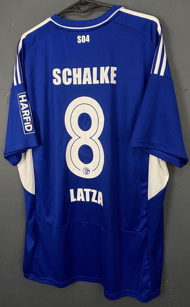 MEN FC SCHALKE 04 2022/2023 DANNY LATZA #8 SOCCER FOOTBALL SHIRT